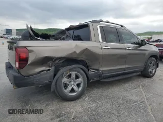 2022 Honda Ridgeline RTL-E with VIN 5FPYK3F76NB028596, listed as a Copart auction lot 54355175 with 42,020 mi miles and Salvage title. Bid and sale history available at DreamBid. Image 3.