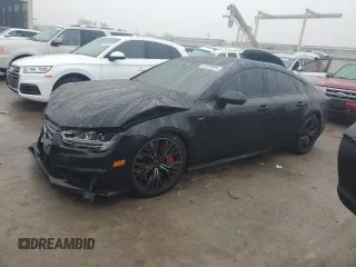 2017 Audi S7 Premium Plus with VIN WAUWFAFC5HN077894, listed as a Copart auction lot 43330095 with 87,049 mi miles and Salvage Title. Bid and sale history available at carsss.com. Image 1.