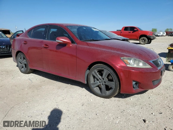 2011 Lexus IS 350 with VIN JTHBE5C22B5027709, listed as a Copart auction lot 48689275 with 242,040 mi miles and Salvage Title. Bid and sale history available at carsss.com. Image 4.