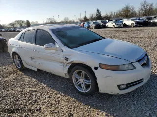 2007 Acura TL with VIN 19UUA66257A029364, listed as a Copart auction lot 52502075 with 134,485 mi miles and Salvage Title. Bid and sale history available at carsss.com. Image 4.