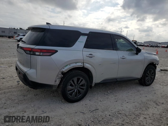 2023 Nissan Pathfinder S with VIN 5N1DR3AC6PC209572, listed as a Copart auction lot 44114765 with 48,319 mi miles and Clean title. Bid and sale history available at DreamBid. Image 3.
