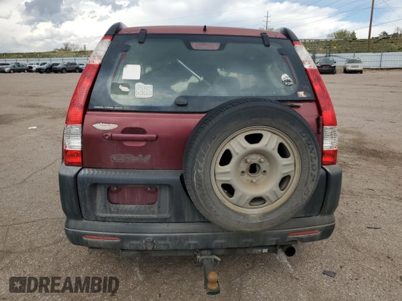 2006 Honda CR-V LX z VIN JHLRD78556C059396, wystawiony jako Copart lot #54429865 z przebiegiem Nie podano mil oraz Szkoda całkowita • Salvage title. Historia ofert i sprzedaży dostępna na DreamBid. Obrazek 6.