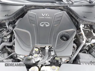 2021 Infiniti Q50 Red Sport 400 with VIN JN1FV7DR3MM880528, listed as a IAAI auction lot 41645447 with 73,160 mi miles and . Bid and sale history available at carsss.com. Image 10.