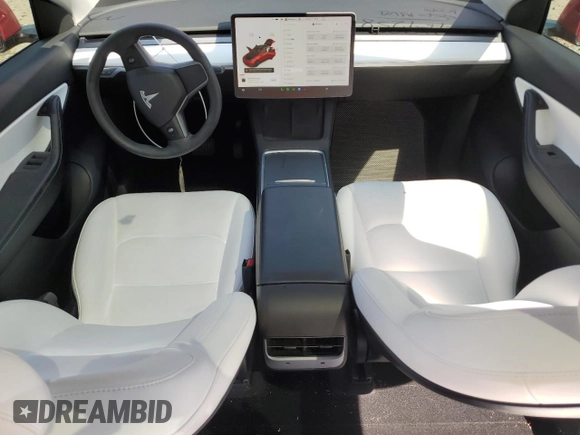 2021 Tesla Model Y Long Range z VIN 5YJYGDEE3MF189258, wystawiony jako Copart lot #54363615 z przebiegiem 56 315 mil mil oraz Szkoda całkowita • Salvage title. Historia ofert i sprzedaży dostępna na DreamBid. Obrazek 8.