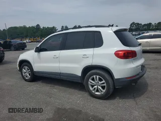 2017 Volkswagen Tiguan S with VIN WVGAV7AX7HK017576, listed as a Copart auction lot 58487455 with 100,034 mi miles and Salvage title. Bid and sale history available at DreamBid. Image 2.