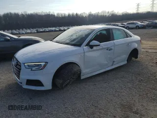 2017 Audi A3 Sedan Premium Plus with VIN WAUGUGFF8H1076138, listed as a Copart auction lot 86173614 with 112,733 mi miles and Salvage Title. Bid and sale history available at carsss.com. Image 1.