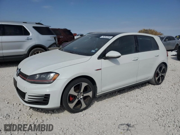 2015 Volkswagen Golf GTI Autobahn with VIN 3VW4T7AUXFM075861, listed as a Copart auction lot 76262394 with 50,203 mi miles and Clean Title. Bid and sale history available at carsss.com. Image 1.