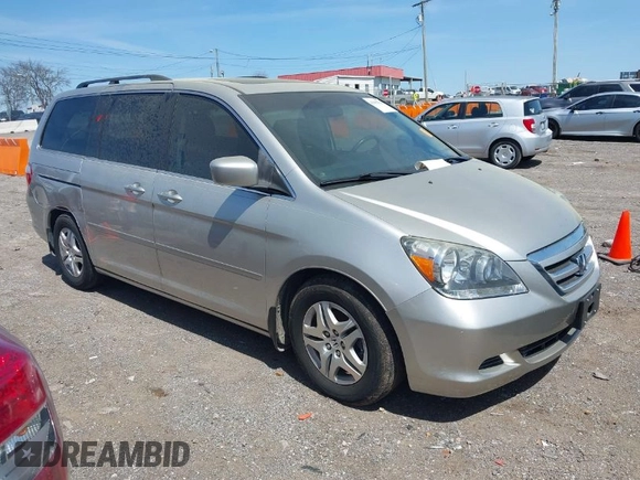 2007 Honda Odyssey EX-L with VIN 5FNRL386X7B103852, listed as a IAAI auction lot 41995923 with 78,092 mi miles and . Bid and sale history available at DreamBid. Image 1.