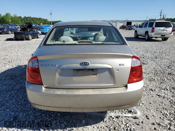 2006 Kia Spectra EX z VIN KNAFE121265353582, wystawiony jako Copart lot #52747635 z przebiegiem 99 087 mil mil oraz Szkoda całkowita • Salvage title. Historia ofert i sprzedaży dostępna na DreamBid. Obrazek 6.