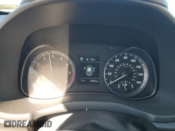 2020 Hyundai Kona SEL with VIN KM8K22AAXLU496164, listed as a Copart auction lot 53745405 with 39,887 mi miles and Salvage Title. Bid and sale history available at DreamBid. Image 9.