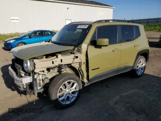 2015 Jeep Renegade Latitude z VIN ZACCJBBT3FPB87492, wystawiony jako Copart lot #56017335 z przebiegiem 112 084 mil mil oraz Szkoda całkowita • Salvage title. Historia ofert i sprzedaży dostępna na DreamBid. Obrazek 1.