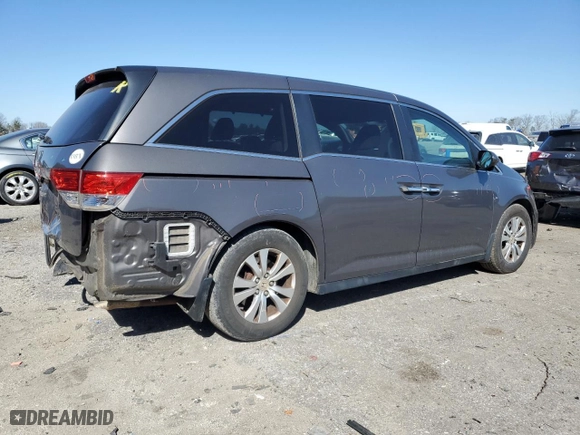 2014 Honda Odyssey EX with VIN 5FNRL5H42EB034422, listed as a Copart auction lot 48226825 with 150,423 mi miles and Clean Title. Bid and sale history available at carsss.com. Image 3.