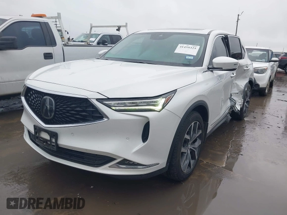 2022 Acura MDX Technology with VIN 5J8YD9H42NL011575, listed as a IAAI auction lot 41459325 with 40,017 mi miles and . Bid and sale history available at DreamBid. Image 2.
