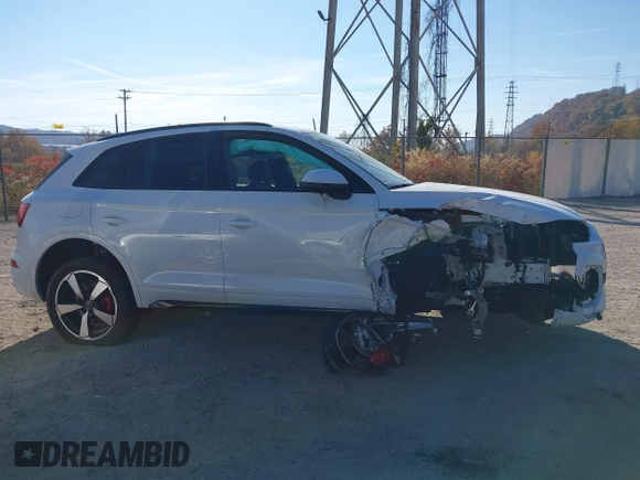 2024 Audi Q5 S line Premium Plus with VIN WA1EAAFY1R2143511, listed as a IAAI auction lot 40736946 with 1,125 mi miles and . Bid and sale history available at DreamBid. Image 14.