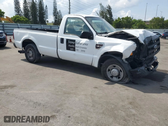 2008 Ford F-250 with VIN 1FTSF20R08EB92004, listed as a Copart auction lot 57567515 with 292,794 mi miles and Salvage title. Bid and sale history available at DreamBid. Image 4.