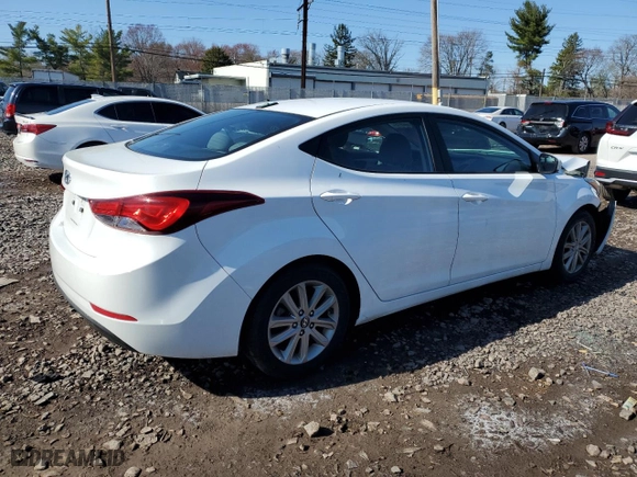 2016 Hyundai Elantra SE with VIN 5NPDH4AE6GH768865, listed as a Copart auction lot 51104115 with 90,995 mi miles and Salvage Title. Bid and sale history available at carsss.com. Image 3.
