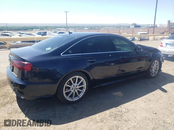 2018 Audi A6 Premium Plus with VIN WAUD8AFC8JN101256, listed as a Copart auction lot 56673244 with 0 mi miles and Salvage Title. Bid and sale history available at carsss.com. Image 3.