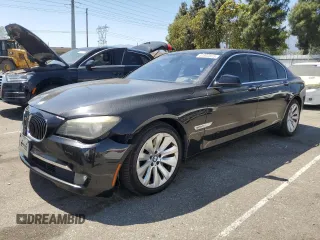 2011 BMW 7 Series with VIN WBAKX8C55BC198292, listed as a Copart auction lot 57907915 with 76,478 mi miles and Salvage title. Bid and sale history available at DreamBid. Image 1.