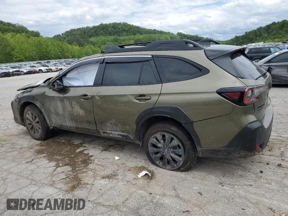 2023 Subaru Outback Onyx with VIN 4S4BTALCXP3186730, listed as a Copart auction lot 58182195 with Not provided miles and Salvage title. Bid and sale history available at DreamBid. Image 2.
