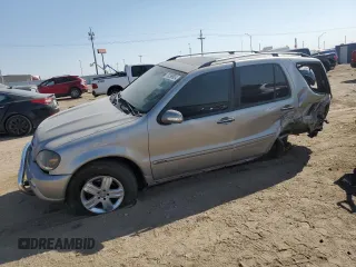 2005 Mercedes-Benz M-Class 3.7L with VIN 4JGAB57E75A557711, listed as a Copart auction lot 75299904 with 0 mi miles and Salvage Title. Bid and sale history available at carsss.com. Image 1.