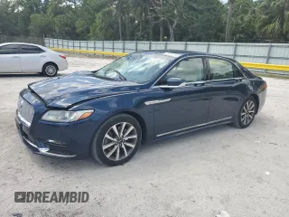 2017 Lincoln Continental Premiere with VIN 1LN6L9PK0H5602517, listed as a Copart auction lot 49051455 with 125,244 mi miles and Salvage Title. Bid and sale history available at carsss.com. Image 1.