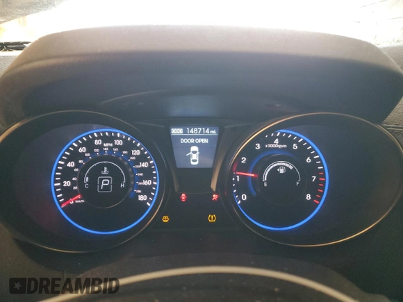 2015 Hyundai Genesis Coupe R-Spec with VIN KMHHU6KJ0FU124296, listed as a Copart auction lot 46195435 with 148,714 mi miles and Salvage title. Bid and sale history available at DreamBid. Image 9.