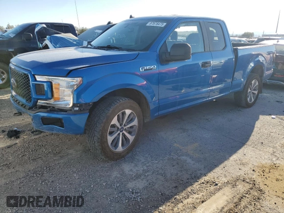 2020 Ford F-150 XL with VIN 1FTEX1EP1LKF47154, listed as a Copart auction lot 87878475 with 126,534 mi miles and Salvage Title. Bid and sale history available at carsss.com. Image 1.