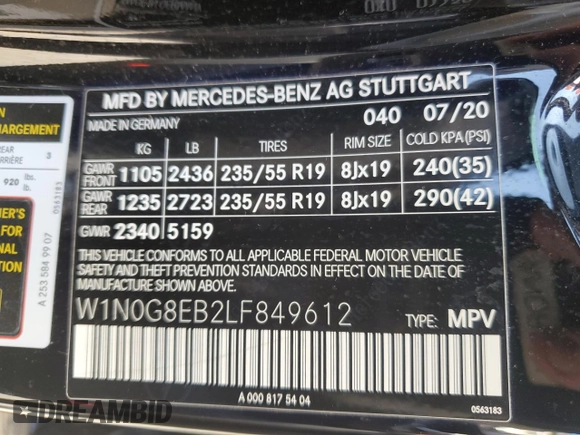 2020 Mercedes-Benz GLC 300 z VIN W1N0G8EB2LF849612, wystawiony jako Copart lot #59512795 z przebiegiem 38 433 mil mil oraz Szkoda całkowita • Salvage title. Historia ofert i sprzedaży dostępna na DreamBid. Obrazek 12.