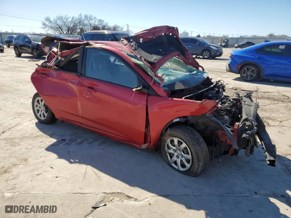 2014 Hyundai Accent GLS with VIN KMHCT4AE6EU708822, listed as a Copart auction lot 43618105 with 0 mi miles and Non Repairable. Bid and sale history available at carsss.com. Image 4.