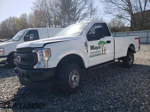 2022 Ford F-250 XL with VIN 1FTBF2B66NEE29514, listed as a Copart auction lot 54845425 with 14,601 mi miles and Salvage title. Bid and sale history available at DreamBid. Image 1.