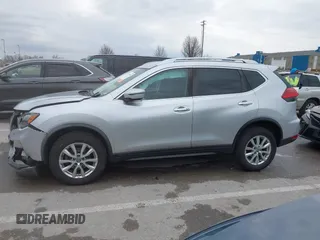2017 Nissan Rogue SV with VIN KNMAT2MV1HP585073, listed as a IAAI auction lot 41173945 with 112,854 mi miles. Bid and sale history available at carsss.com. Image 14.