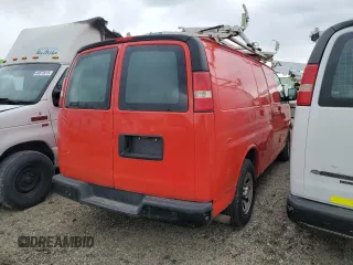 2013 Chevrolet Express Cargo Van with VIN 1GCSGAFX1D1124437, listed as a Copart auction lot 47736765 with 166,681 mi miles and Salvage Title. Bid and sale history available at carsss.com. Image 3.