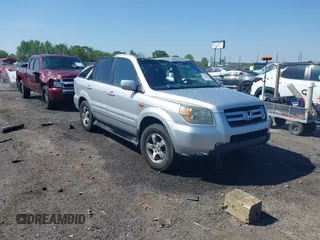 2006 Honda Pilot EX with VIN 5FNYF284X6B035076, listed as a IAAI auction lot 41972090 with 181,279 mi miles and . Bid and sale history available at DreamBid. Image 1.