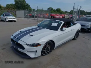 2018 Ford Mustang EcoBoost Premium with VIN 1FATP8UH4J5115153, listed as a IAAI auction lot 42498446 with 118,485 mi miles and . Bid and sale history available at DreamBid. Image 2.