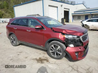 2019 Kia Sorento EX with VIN 5XYPHDA59KG567720, listed as a Copart auction lot 52944355 with 75,114 mi miles and Salvage Title. Bid and sale history available at DreamBid. Image 4.