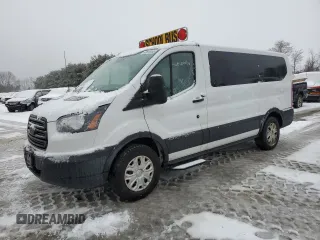 2019 Ford Transit Wagon XL with VIN 1FMZK1YM3KKB45079, listed as a Copart auction lot 43816445 with 43,180 mi miles and Salvage Title. Bid and sale history available at carsss.com. Image 1.