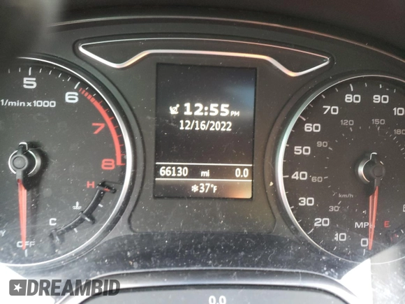 2016 Audi A3 2.0T Premium with VIN WAUB8GFF6G1017019, listed as a Copart auction lot 71681652 with 66,130 mi miles. Bid and sale history available at carsss.com. Image 9.