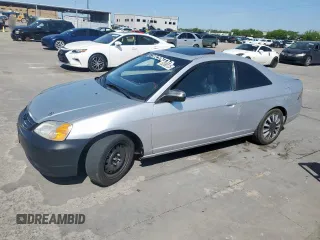 2001 Honda Civic EX with VIN 1HGEM22941L111217, listed as a Copart auction lot 52390125 with 154,411 mi miles and Salvage Title. Bid and sale history available at carsss.com. Image 1.