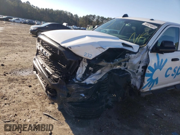 2020 Ram 2500 Tradesman with VIN 3C6UR5HJ6LG206674, listed as a Copart auction lot 65924601 with 26,535 mi miles and Salvage Title. Bid and sale history available at carsss.com. Image 9.