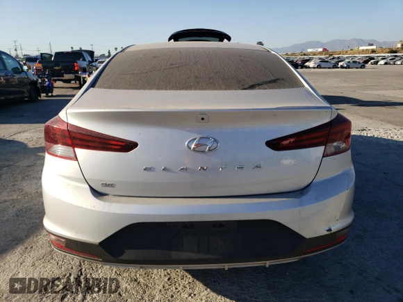 2019 Hyundai Elantra SE with VIN 5NPD74LF3KH418062, listed as a Copart auction lot 41424835 with 76,288 mi miles and Salvage Title. Bid and sale history available at DreamBid. Image 6.