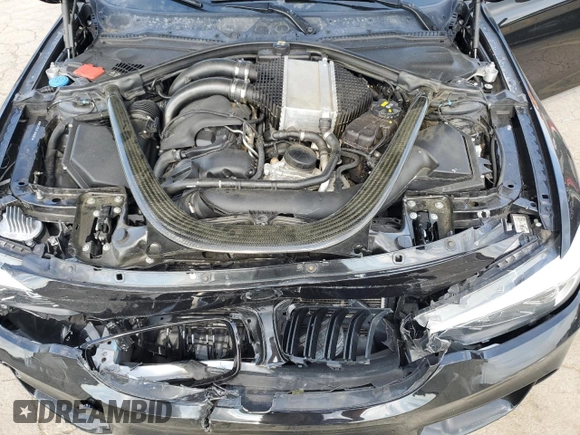 2018 BMW M4 with VIN WBS4Y9C57JAG66687, listed as a Copart auction lot 59283414 with 86,029 mi miles and Salvage Title. Bid and sale history available at carsss.com. Image 11.