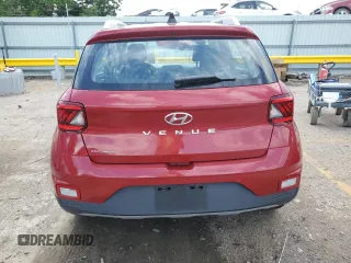 2022 Hyundai Venue SEL with VIN KMHRC8A37NU153413, listed as a Copart auction lot 58733005 with 15,365 mi miles and Salvage title. Bid and sale history available at DreamBid. Image 6.