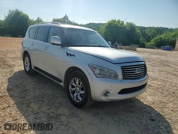 2012 Infiniti QX56 7-passenger with VIN JN8AZ2NF6C9518895, listed as a Copart auction lot 61084975 with 228,628 mi miles and Salvage title. Bid and sale history available at DreamBid. Image 14.