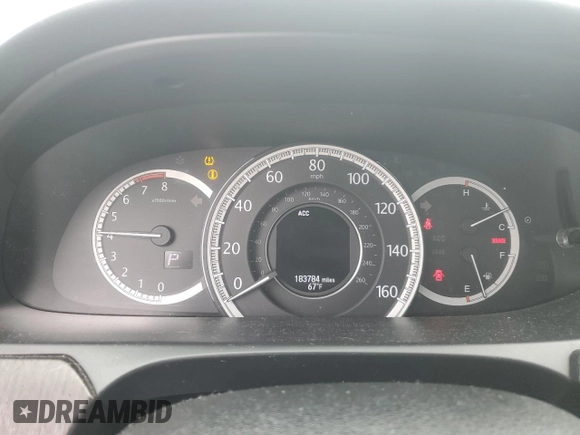 2013 Honda Accord Touring with VIN 1HGCR3F95DA026072, listed as a Copart auction lot 60533505 with 183,784 mi miles and Salvage title. Bid and sale history available at DreamBid. Image 9.