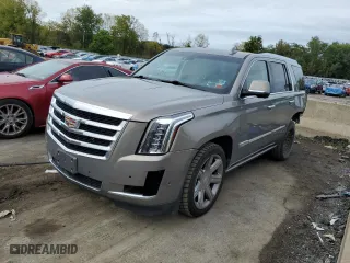 2017 Cadillac Escalade Premium Luxury with VIN 1GYS4CKJ6HR255175, listed as a Copart auction lot 71528754 with 107,626 mi miles and Salvage Title. Bid and sale history available at carsss.com. Image 1.