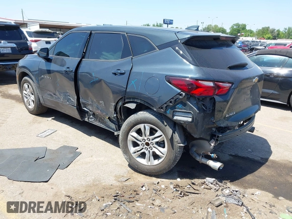 2020 Chevrolet Blazer LT with VIN 3GNKBCRS3LS532906, listed as a IAAI auction lot 42019318 with 80,458 mi miles and . Bid and sale history available at DreamBid. Image 3.
