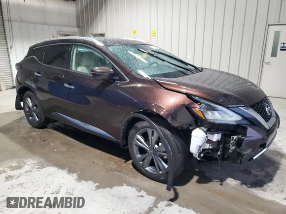 2021 Nissan Murano Platinum z VIN 5N1AZ2DSXMC140879, wystawiony jako Copart lot #51484265 z przebiegiem 64 400 mil mil oraz Szkoda całkowita • Salvage title. Historia ofert i sprzedaży dostępna na DreamBid. Obrazek 4.