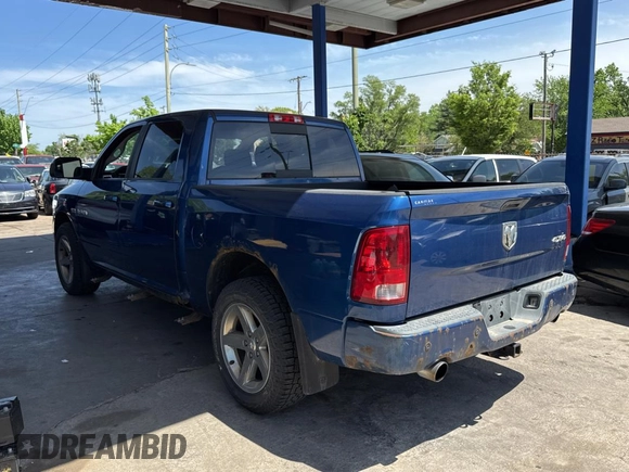 2010 Dodge 1500 SLT with VIN 1D7RV1CT2AS193185, listed as a Copart auction lot 55284335 with 165,739 mi miles and Clean Title. Bid and sale history available at DreamBid. Image 3.