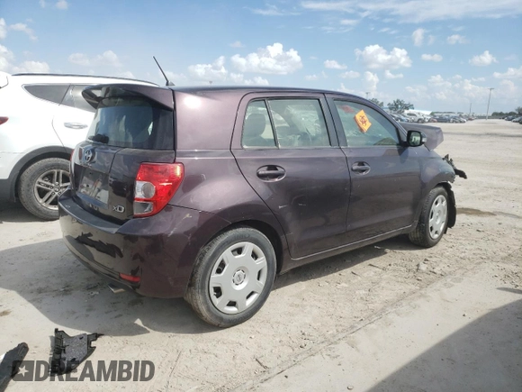 2012 Scion xD with VIN JTKKU4B45C1024533, listed as a Copart auction lot 63619703 with 126,806 mi miles and Non Repairable. Bid and sale history available at DreamBid. Image 3.