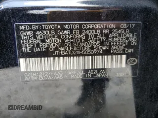 2017 Lexus IS 200t z VIN JTHBA1D2XH5050974, wystawiony jako Copart lot #61467615 z przebiegiem 122 743 mil mil oraz Szkoda całkowita • Salvage title. Historia ofert i sprzedaży dostępna na DreamBid. Obrazek 12.